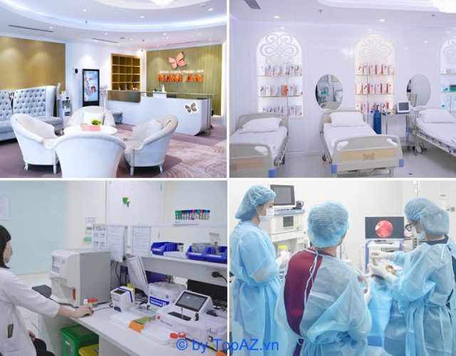 Bệnh viện Thẩm mỹ Nam An có cơ sở vật chất hiện đại, phòng phẫu thuật vô trùng
