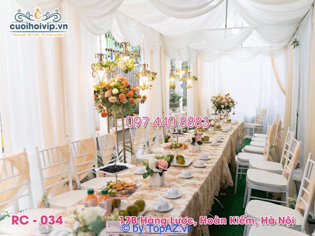 dịch vụ trang trí tiệc cưới chuyên nghiệp tại Hà Nội