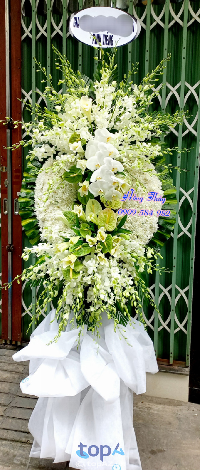 shop Hồng Thúy đặt kệ hoa viếng đám tang ở Quận Tân Phú