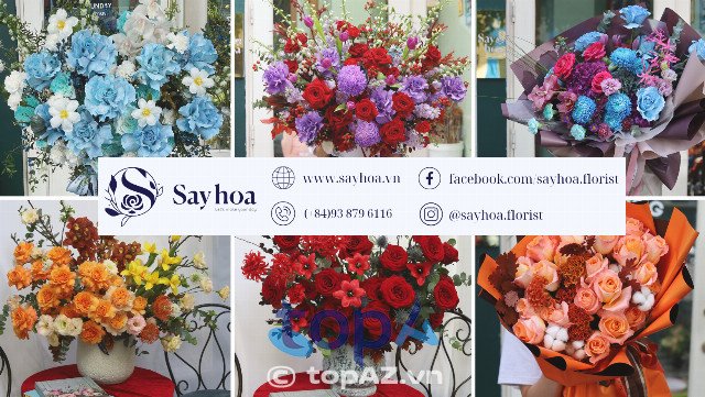 Sayhoa - Shop hoa tươi phong cách Châu Âu ở Hoàn Kiếm