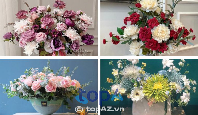 địa chỉ cung cấp hoa lụa ở Long Biên