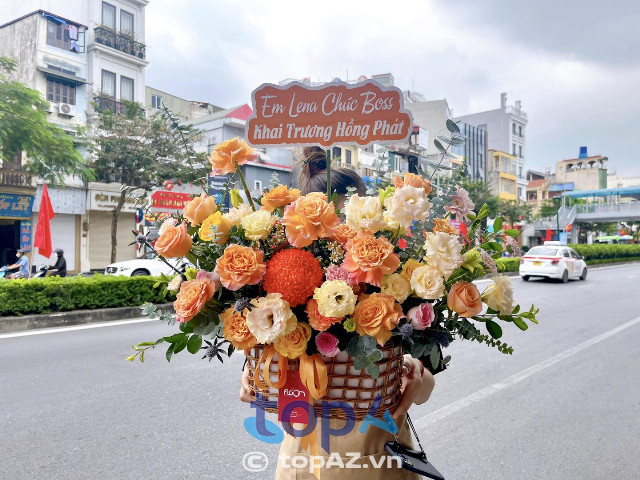 địa chỉ đặt lẵng hoa chúc mừng khai trương ở Long Biên FLOOM - Flower & Bloom