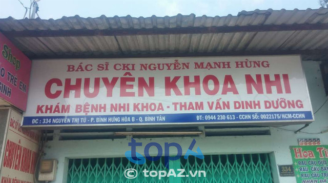 Phòng khám nhi của Bác sĩ CKII Nguyễn Mạnh Hùng 
