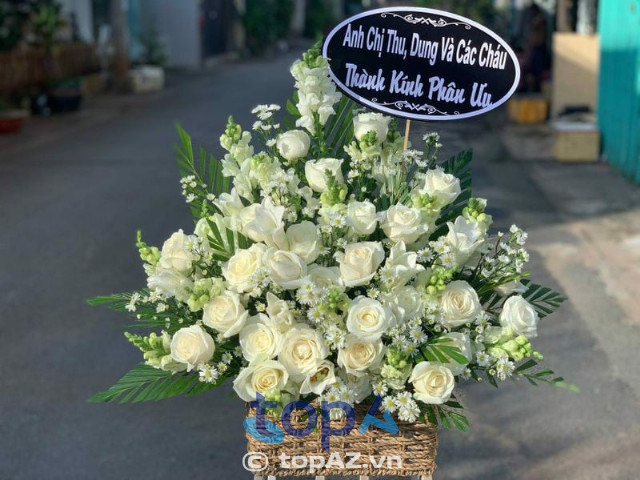 shop hoa viếng đám tang ở quận Long Biên