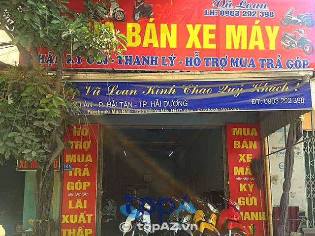 cửa hàng bán xe máy trả góp ở Hải Dương
