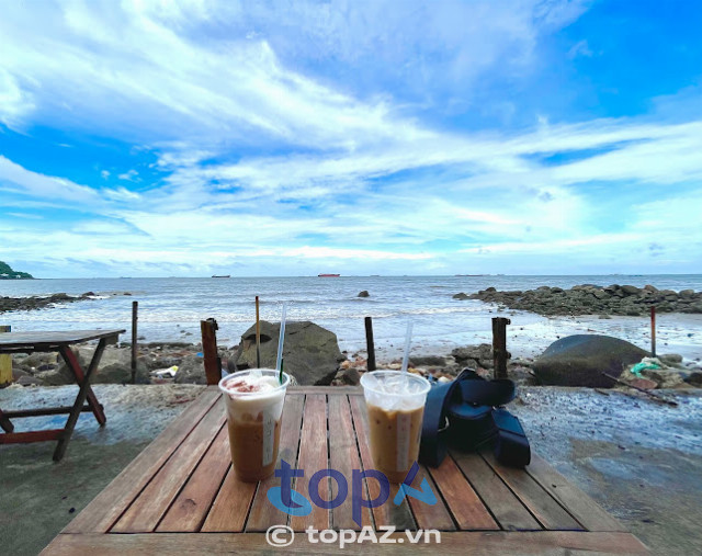quán cà phê view sát biển Vũng Tàu