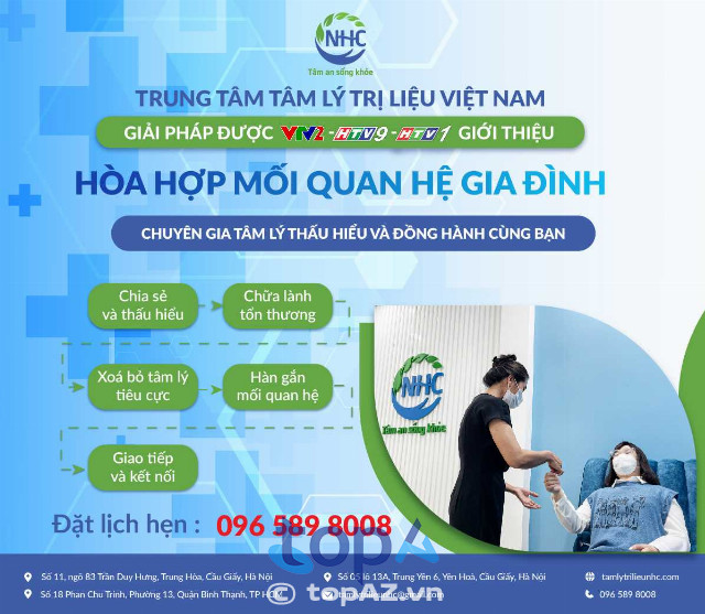 Trung tâm Tâm Lý Trị Liệu NHC Việt Nam TPHCM