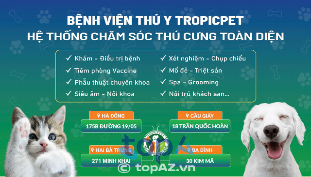 Bệnh Viện Thú Y Tropicpet Hà Nội