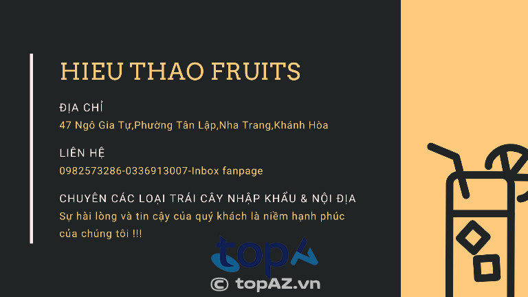 Cửa hàng trái cây Hiếu Thảo tại TP. Nha Trang