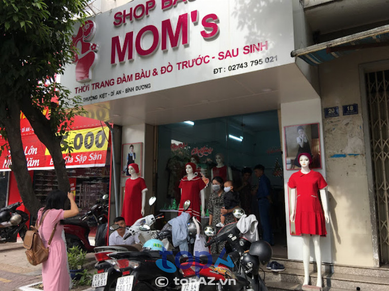 Shop Bầu Mom's là địa chỉ bán đầm bầu tại Dĩ An