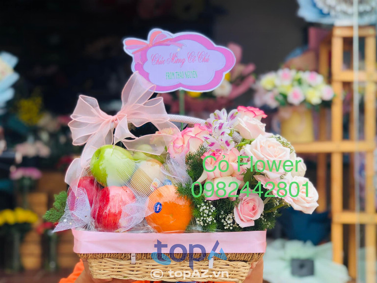 Shop giỏ trái cây Cỏ Flower tại TP. Đồng Xoài 