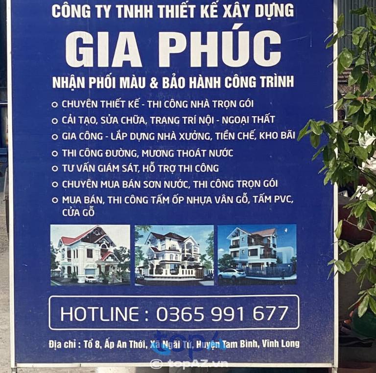 Công ty Xây nhà trọn gói Gia Phúc tại TP. Vĩnh Long