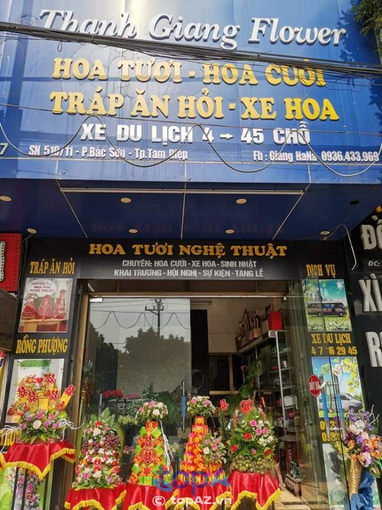 Địa chỉ đặt hoa viếng đám tang Thanh Giang Flower tại TP. Tam Điệp 