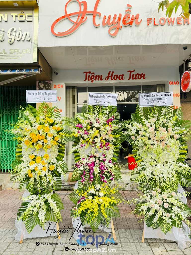 Địa chỉ đặt hoa viếng đám tang tại TP. Tam Kỳ - Huyền Flower