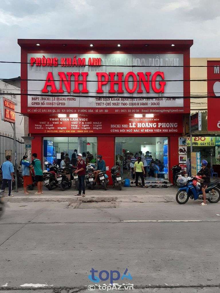 Phòng khám Nhi Anh Phong TP Dĩ An