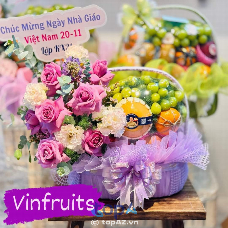 Shop giỏ trái cây Vinfruits tại TP. Quảng Ngãi