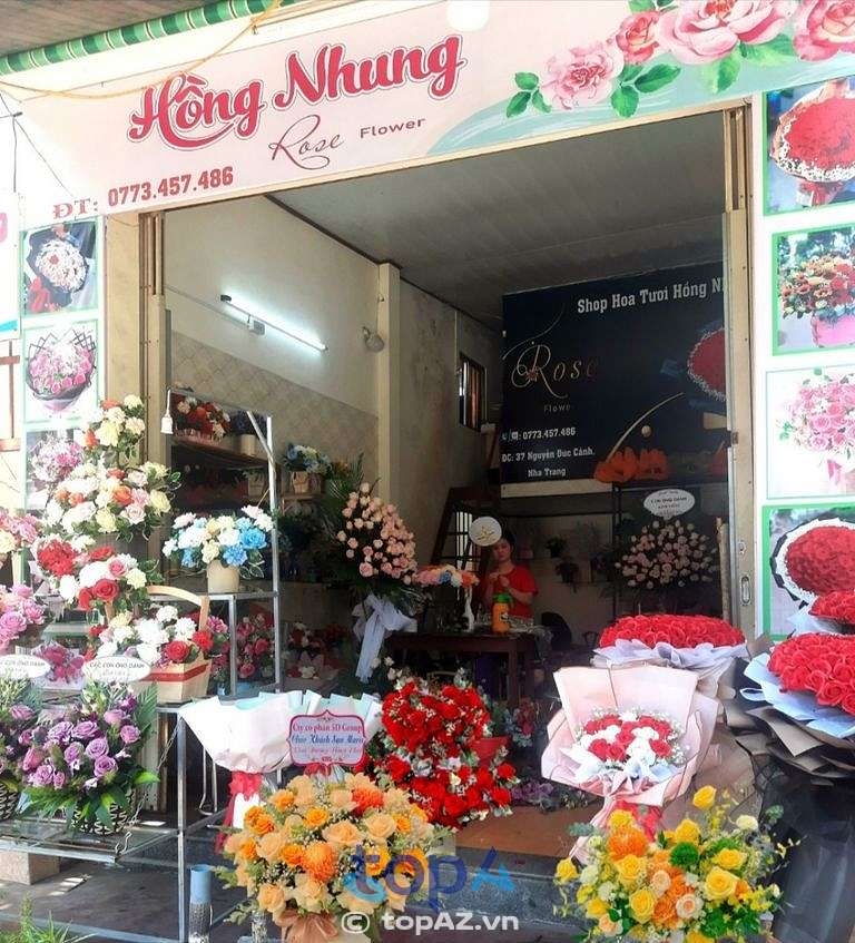 Hoa Tươi Hồng Nhung tại TP. Nha Trang