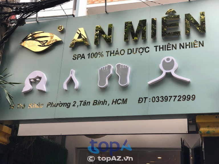 An Miên Spa chà gót chân tại quận Tân Bình giá rẻ