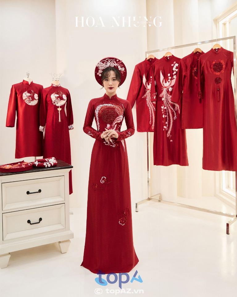 Cửa hàng cho thuê áo dài cưới hỏi Hòa Nhung Wedding tại TP. Hưng Yên