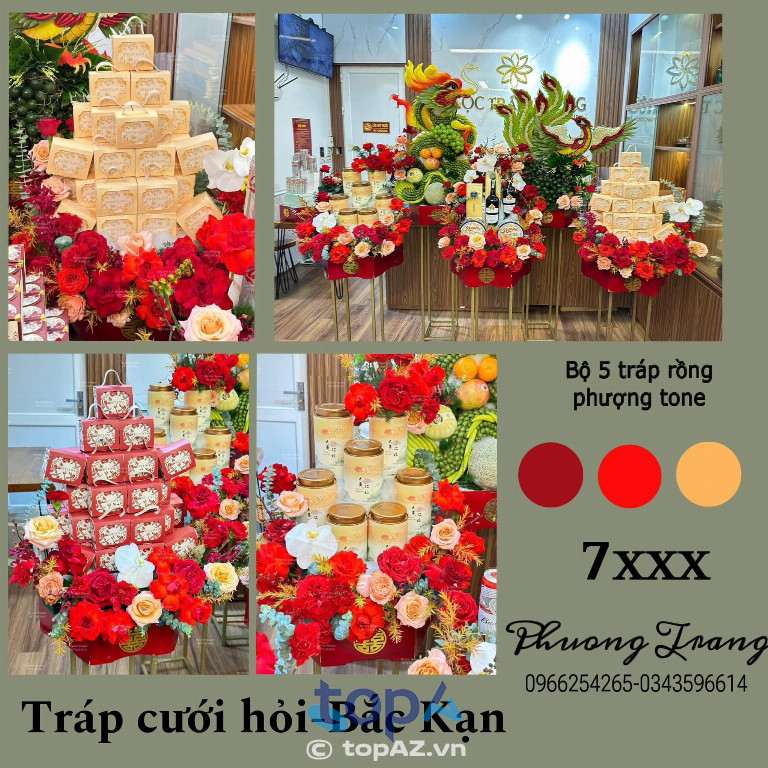 Địa chỉ đặt mâm quả cưới hỏi Phương Trang tại TP. Bắc Kạn