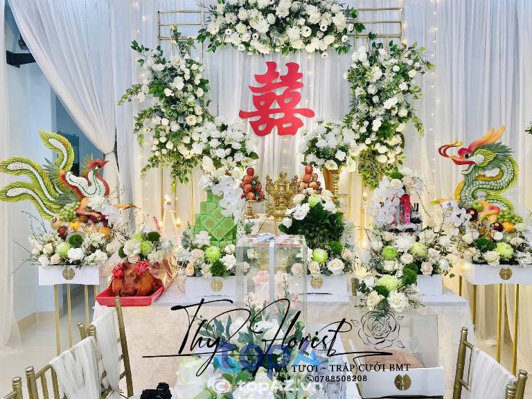 Địa chỉ làm mâm quả cưới hỏi Thy Flower & Wedding tại TP. Buôn Ma Thuột