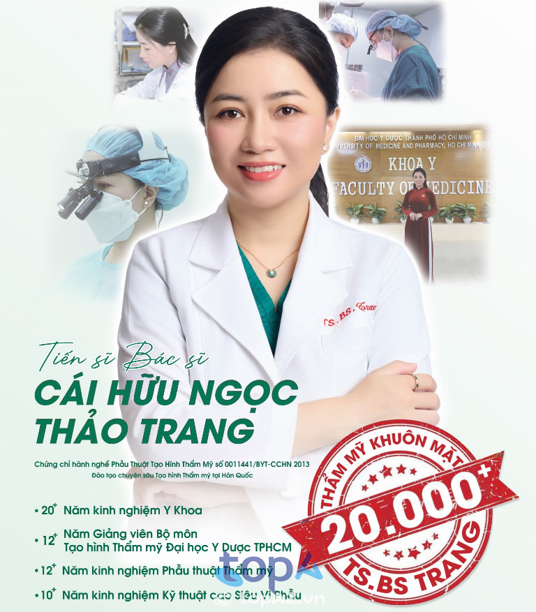 Bác sĩ thảo trang hơn 15 năm kinh nghiệm nâng mũi ở TPHCM