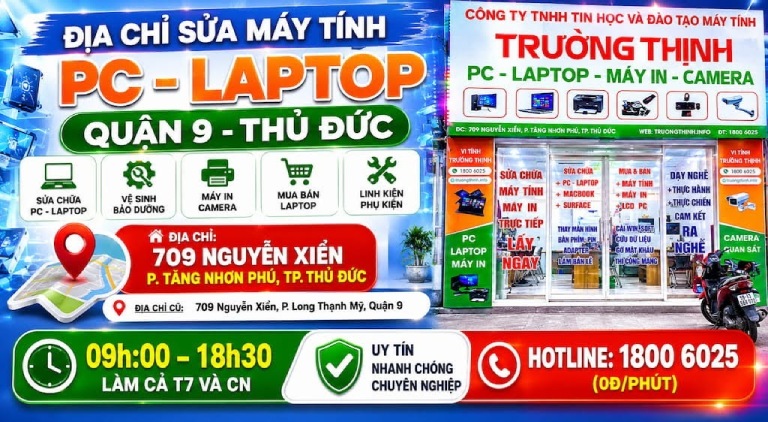 VI TÍNH TRƯỜNG THỊNH tại quận 9 VI TÍNH TRƯỜNG THỊNH tại quận 9