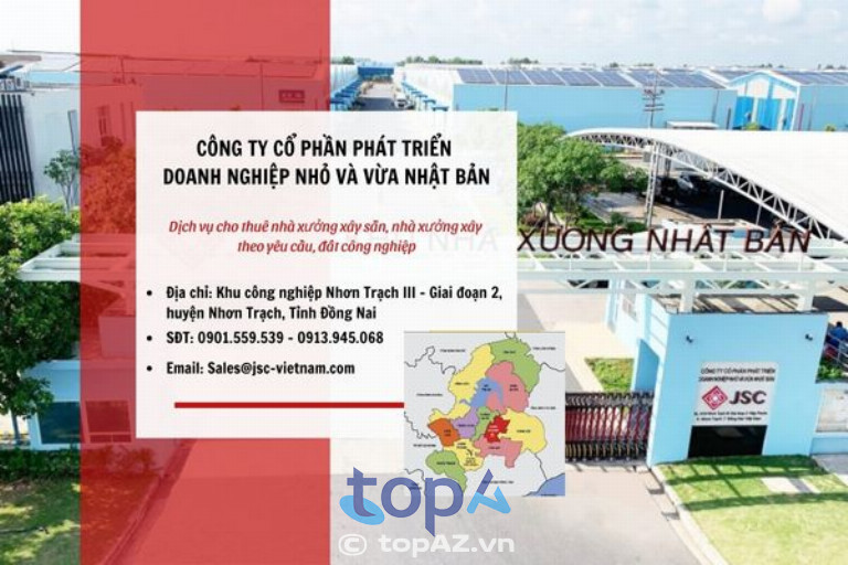JSC Việt Nam cung cấp dịch vụ cho thuê nhà xưởng xây sẵn tại Nhơn Trạch