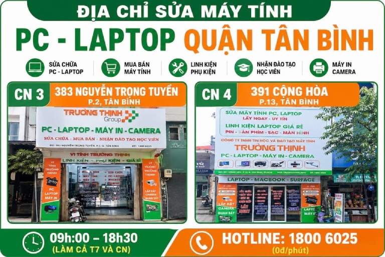 VI TÍNH TRƯỜNG THỊNH tại Tân Bình VI TÍNH TRƯỜNG THỊNH tại Tân Bình