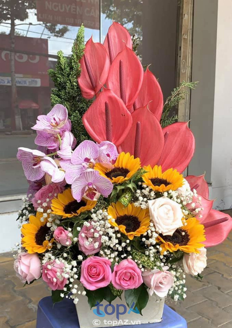 cửa hàng hoa tươi sắc màu