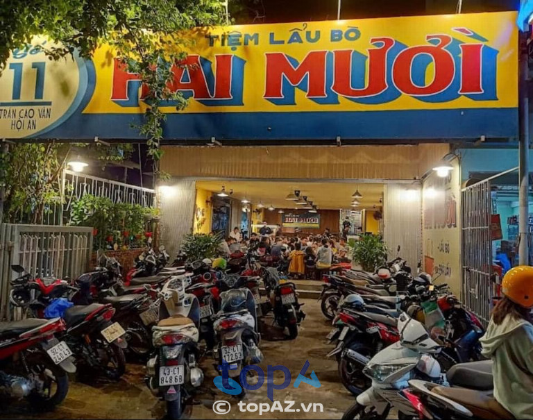 Tiệm Lẩu Bò Hai Mười – 11 Trần Cao Vân Hội An