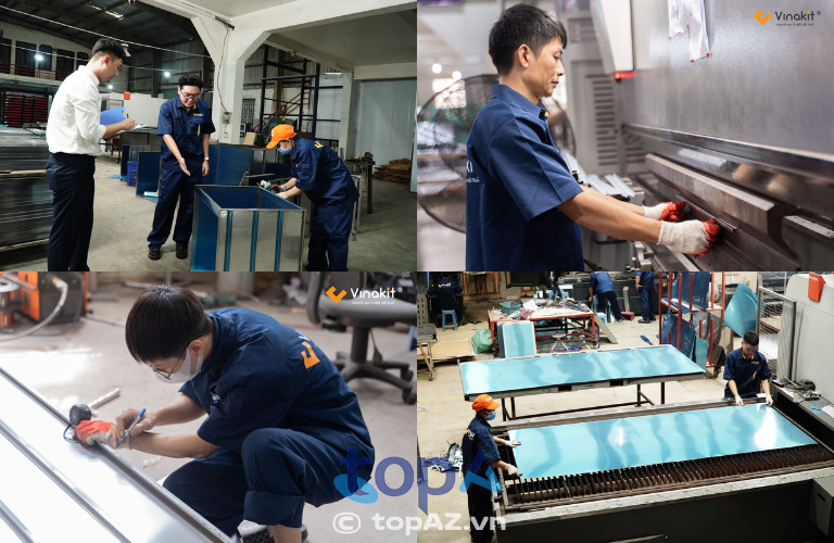 Nhà máy tủ bếp inox đầu tiên tại Việt Nam, cùng với đội ngũ kỹ sư chuyên nghiệp của Vinakit