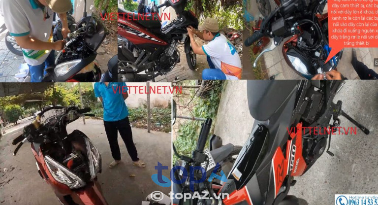 Quy trình lắp đặt định vị xe máy tại Viettelnet
