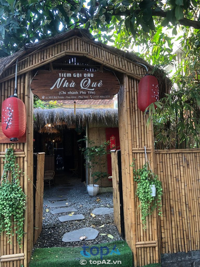 Tiệm Gội Đầu Nhà Quê với khôn gian mộc mạc chắc chắn sẽ mang đến cho khách hàng trải nghiệm tuyệt vời nhất