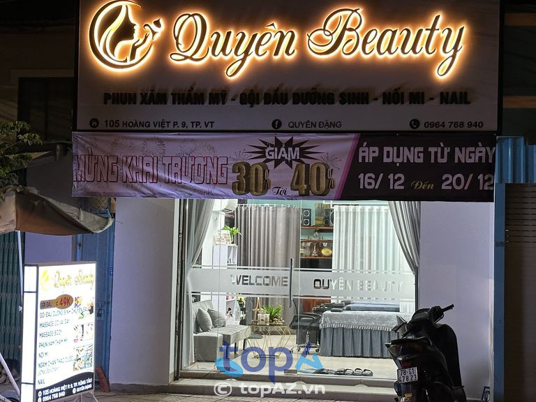 Không gian của Quyên Beauty được thiết kế tinh tế