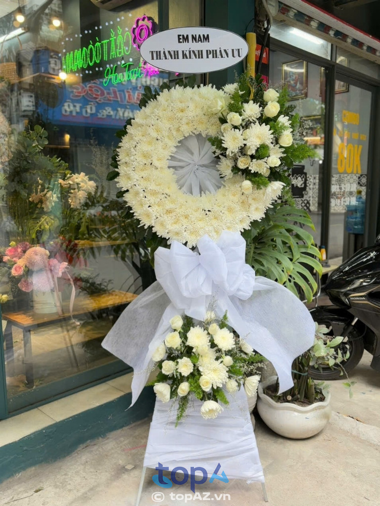 Hoa viếng chia buồn đám tang tp sa đéc FLoLi Đồng Tháp