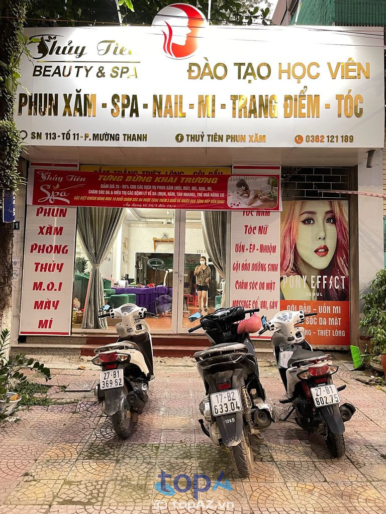 Thủy Tiên Beauty & Spa điện biên phủ có thế mạnh trong lĩnh vực phun xăm, chăm sóc da mặt và làm đẹp