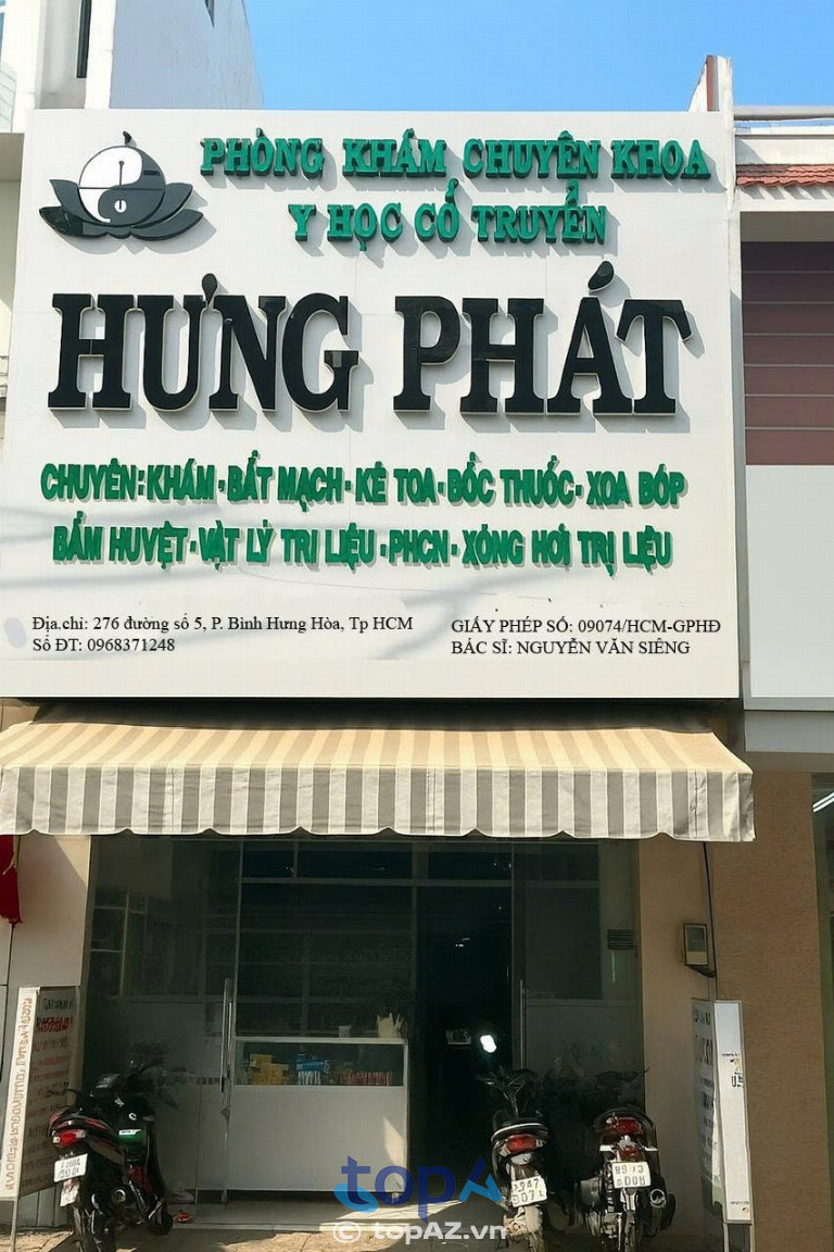 Phòng Khám y học cổ truyền Hưng Phát - Bác sĩ Nguyễn Văn Siêng tại TPHCM Phòng Khám y học cổ truyền Hưng Phát - Bác sĩ Nguyễn Văn Siêng tại TPHCM
