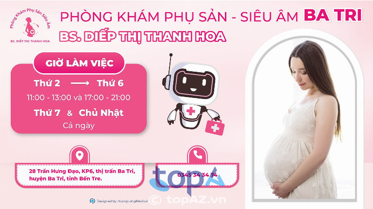 Phòng khám Phụ sản - Siêu âm BS. Diếp Thị Thanh Hoa - 28 Trần Hưng Đạo