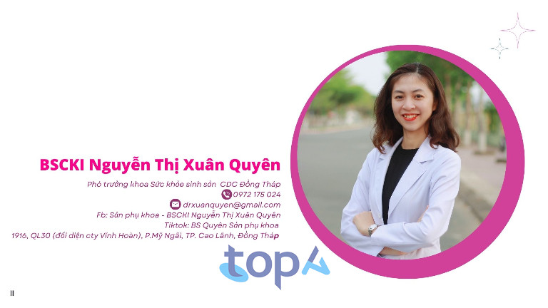 Sản phụ khoa BSCKI Nguyễn Thị Xuân Quyên - 1916 Đường 30/4