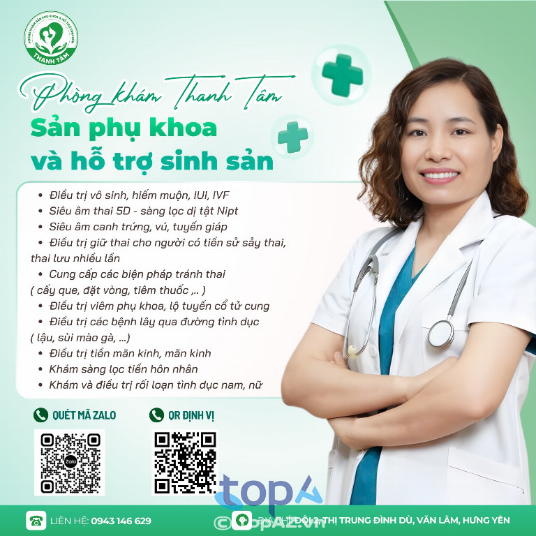 Phòng khám Thanh Tâm (Sản phụ khoa và hỗ trợ sinh sản) - Văn Lâm