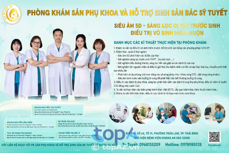 Phòng khám Sản phụ khoa và Hỗ trợ Sinh sản Bác Sĩ Tuyết - P Trần Lãm