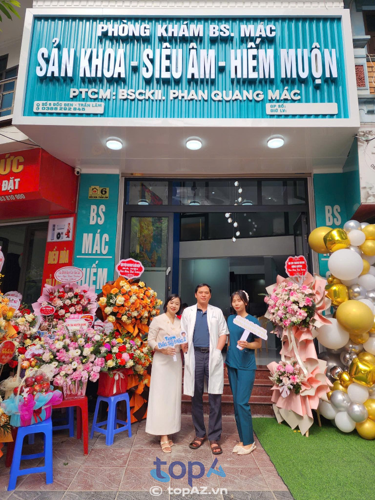 Phòng khám Hiếm muộn - Siêu âm - Sản phụ khoa BS Mác - P Trần Lãm