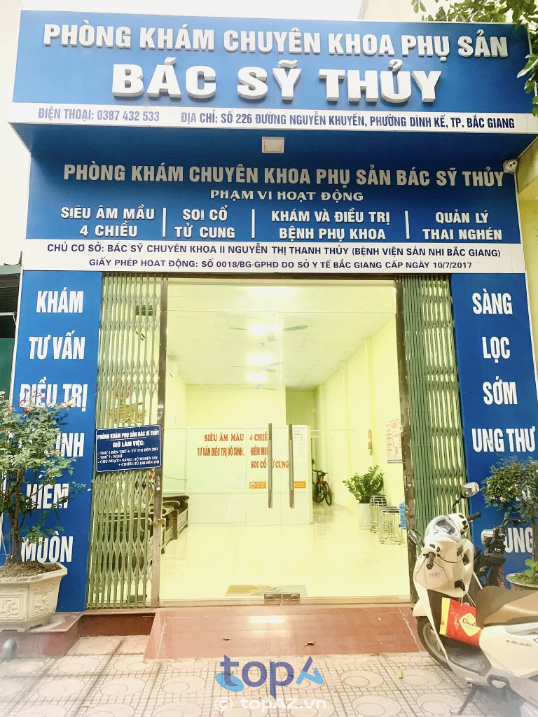 Phòng khám Sản phụ khoa bác sỹ Thuỷ - P. Bắc Giang