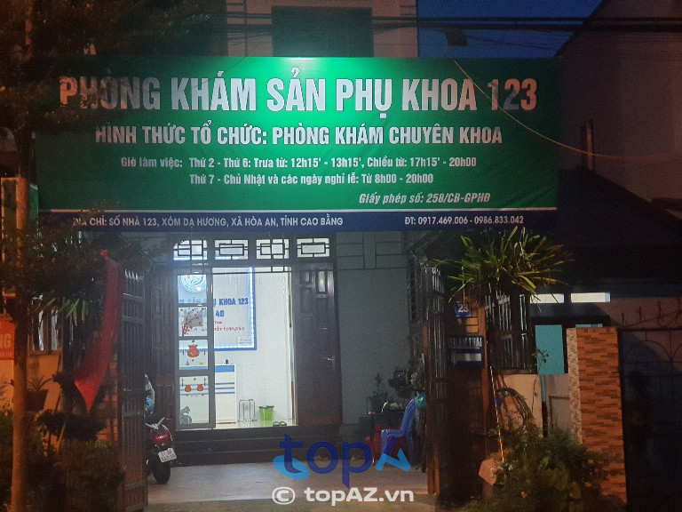 Phòng khám Sản phụ khoa 123 - xã Hòa An