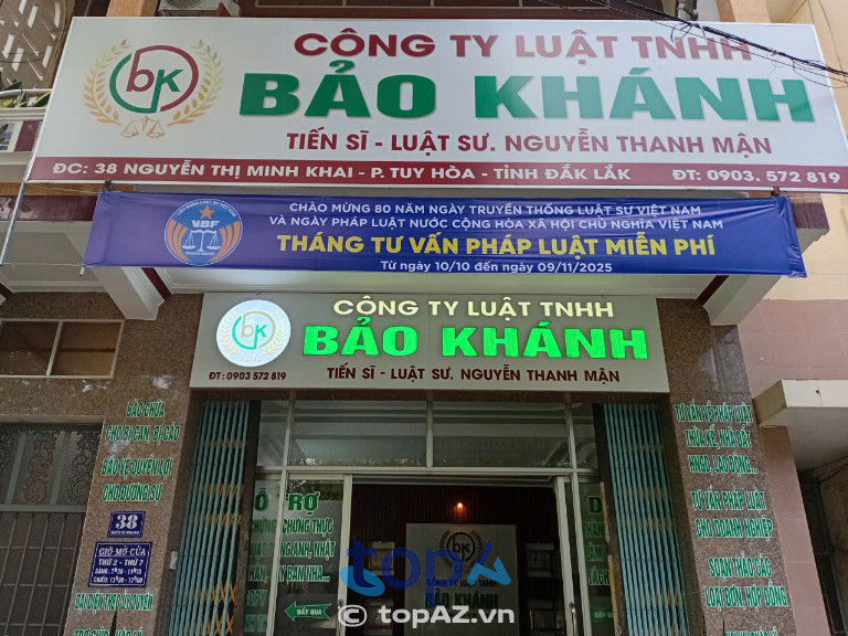 Công ty Luật TNHH Bảo Khánh - 38 Nguyễn Thị Minh Khai