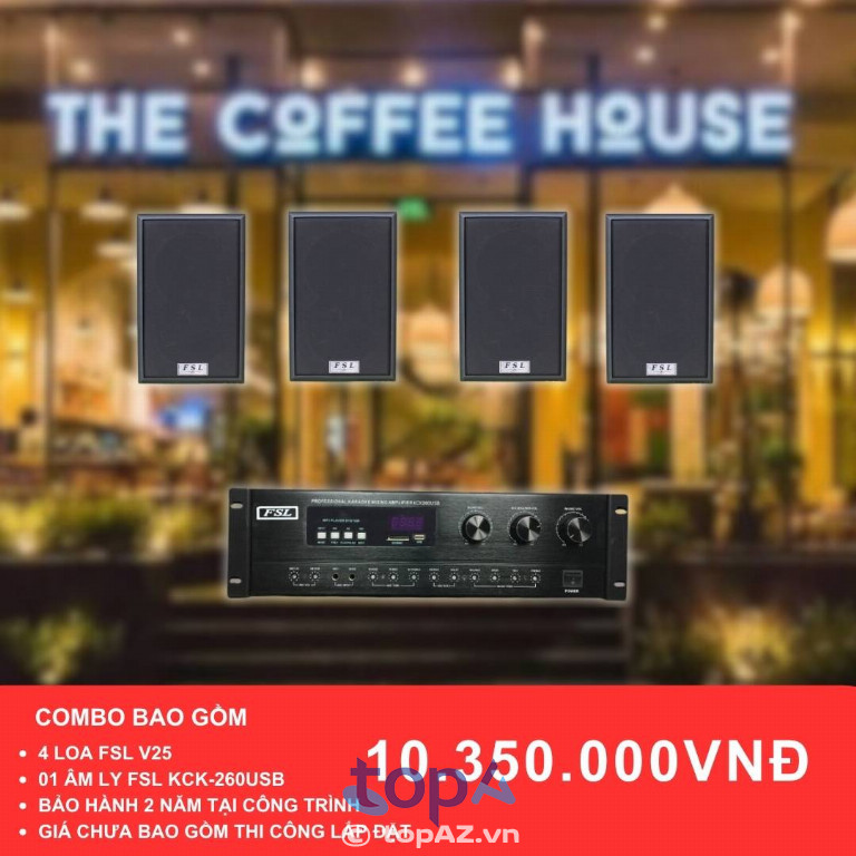 Combo loa cho quán cafe