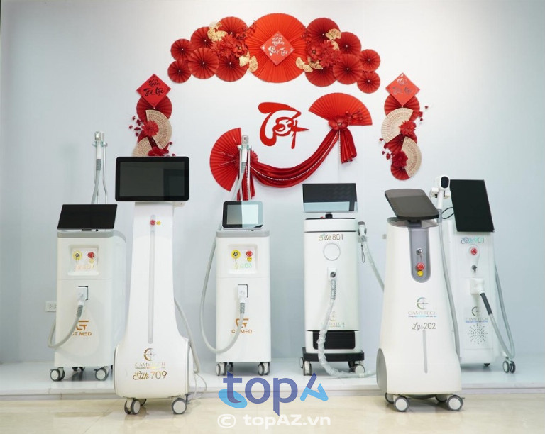 Các dòng máy triệt lông đa dạng tại showroom Camy Tech