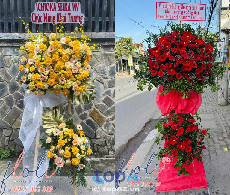 Mẫu hoa khai trương nổi bật của FLoLi