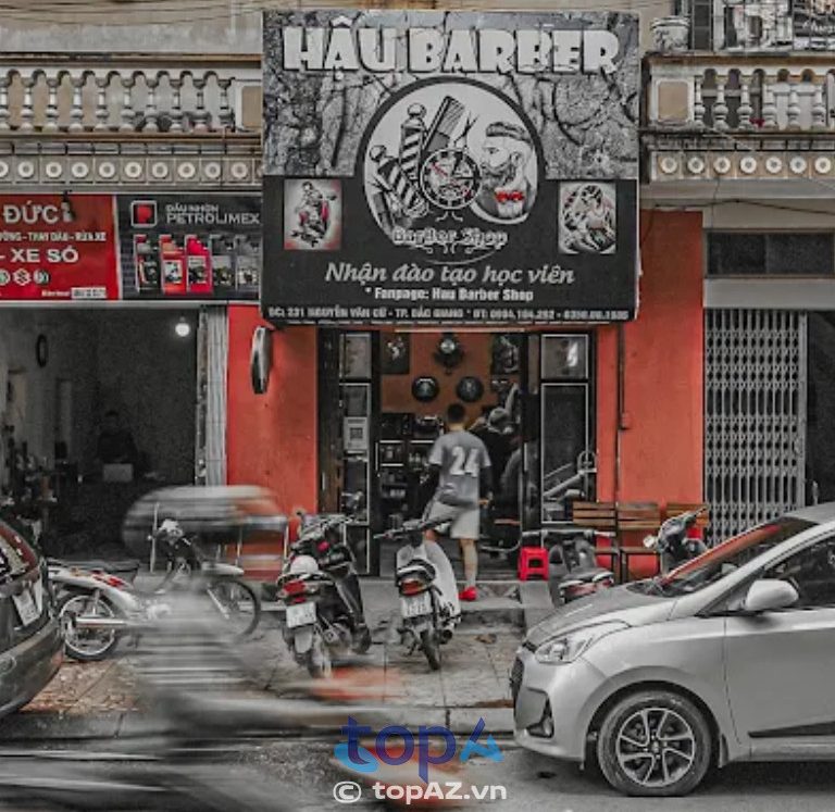 tiệm cắt tóc nam đẹp ở Bắc Giang Hau Barber Shop